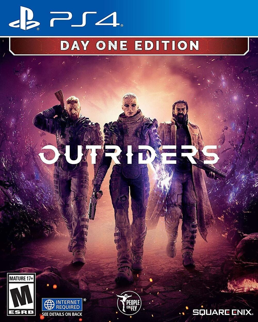 Outriders: Day One Edition PS4 Square Enix Co-Op RPG Shooter Hell's Rangers